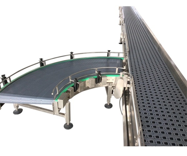 Zero Tangent Radius Conveyor With ABR Modular Conveyor