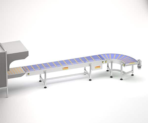 Oven dischage cooling conveyor system for biscuit industry in Ahmedabad