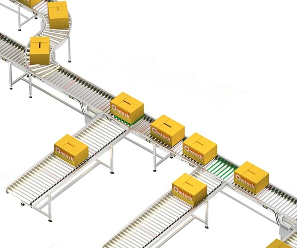 carton merge sorting system with intra-logistic conveyor syestem manufacturer and supplier in gujarat,india